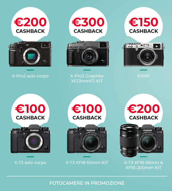 fujifilm summer cashback fotocamere
