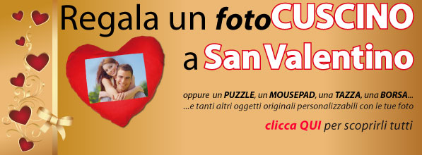 Regala un cuscino a San Valentino