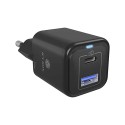 Icy Box IB-PS1020-PD Caricabatterie a 2 porte con 20W, USB-C & USB-A, PD 3.0, Quick Charge 3.0