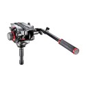 Manfrotto 504HD Testa video con semisfera 75mm, 1 leva telescop.