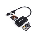 Integral Multi Card Reader USB 3.2 Tya A & USB-C Connector