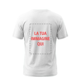 T-shirt bianca con stampa...