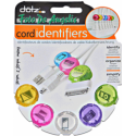 Dotz Cord Identifiers 5 pezzi color pastello