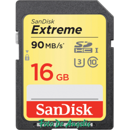 Sandisk SDHC 16 Gb EXTREME...