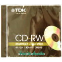TDK CD-RW 700mb 4x-12x speed
