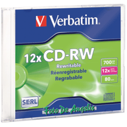 Verbatim CD-RW 700mb 8x-12x...