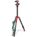 Manfrotto MKELES5RD-BH Treppiede Element Traveller piccolo rosso