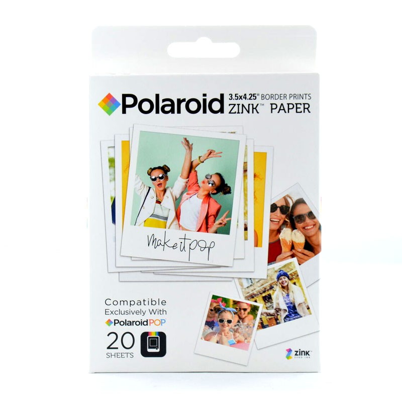 Polaroid carta POP Zink 3,5x4,25 20 foto