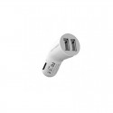 257 duo car  charger 2.1A bianco
