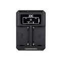 JJC DCH-NPF caricabatteria USB doppio per Sony F550/750/970