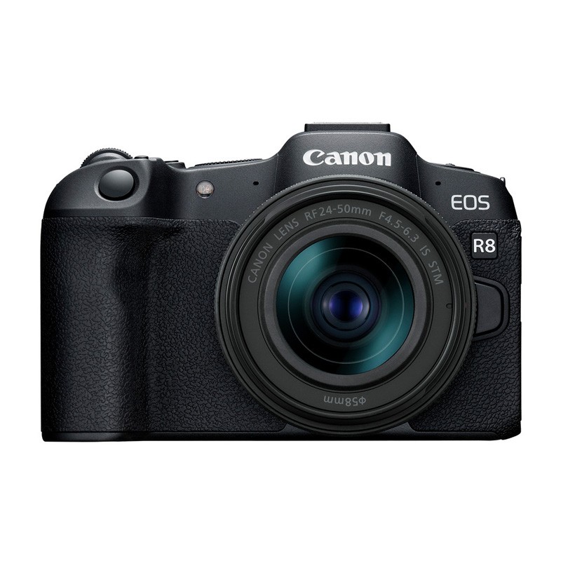 Canon Eos R8 con RF 24-50 F4,5-6,3 IS STM