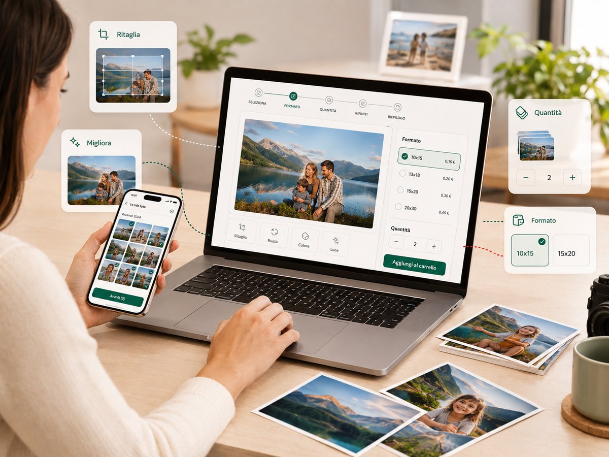 Ordine stampe fotografiche da casa con EasyPixy