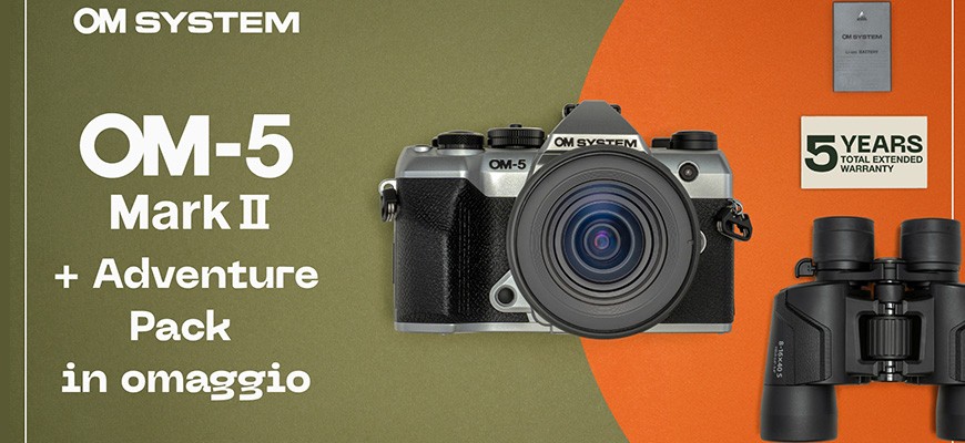 OM-System promo lancio adventure pack fino al 31 luglio 2025