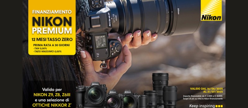 Nikon finanziamento premium fino al 21 luglio 2025
