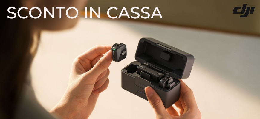 DJI sconto in cassa su Mic Mini fino al 30 giugno 2025