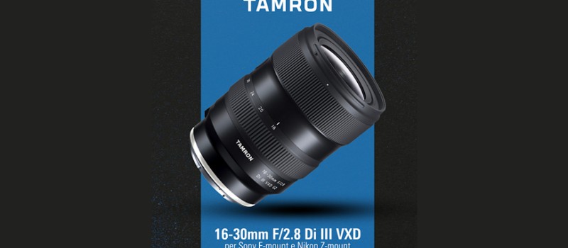 TAMRON annuncia il 16-30mm F/2.8 Di III VXD e completa il trio G2