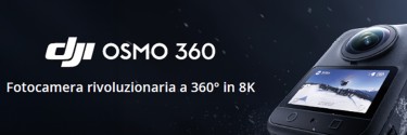 DJI annuncia la sua prima fotocamera 360°: Osmo 360 - dispositivo tutto-in-uno che promette di conquistare creativi, sportivi e content creator 