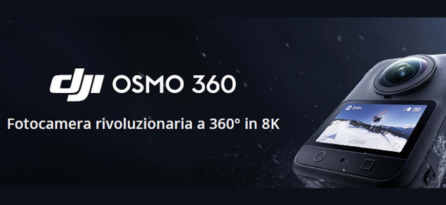 DJI annuncia la sua prima fotocamera 360°: Osmo 360 - dispositivo tutto-in-uno che promette di conquistare creativi, sportivi e content creator