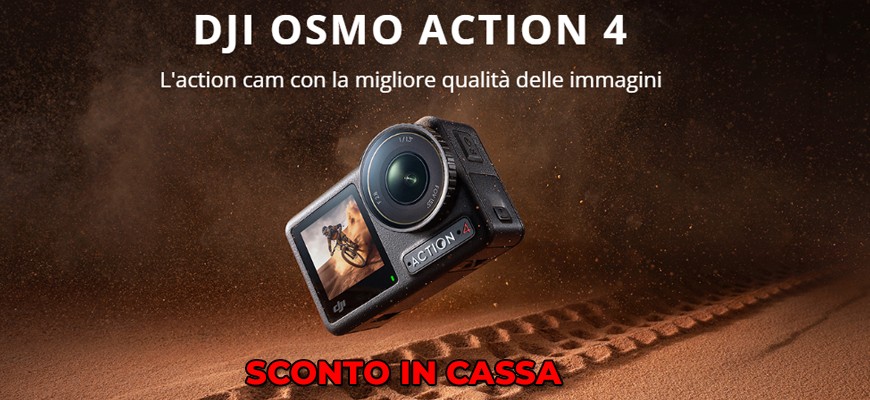 Dji promozione sconto in cassa fino € 100 scade il 14 agosto 2025