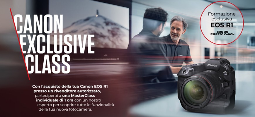 Canon novità esclusiva: Masterclass privata con Canon Eos R1