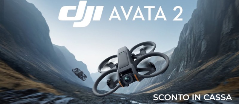 Dji sconto in cassa su Avata 2 Combo fino al 14 settembre 2025