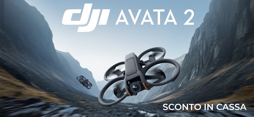Dji sconto in cassa su Avata 2 Combo fino al 14 settembre 2025