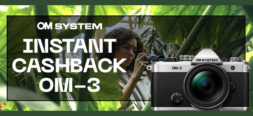 OM-SYSTEM sconto in cassa OM-3 € 200 e 5 anni di garanzia estesa scade il 28 settembre 2025
