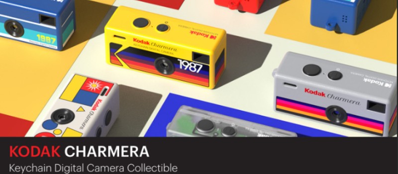 KODAK CHARMERA – Fotocamera Digitale Portachiavi Con Filtri E Cornici – Confezione A Sorpresa Con 7 Design Vintage