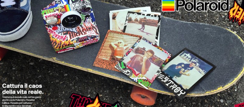 Polaroid x Thrasher cattura l'energia e la community dello skate