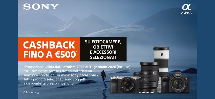 Sony Cashback Winter Edition 2025: il momento giusto per risparmiare fino a € 500 scade il 31 gennaio 2026