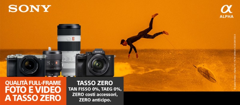 Sony Tasso ZERO fino al 31 Ottobre 2025