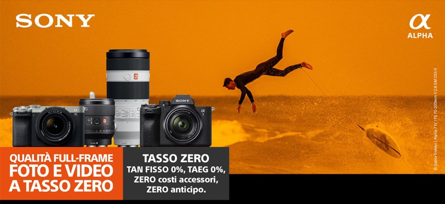 Sony Tasso ZERO fino al 31 Ottobre 2025