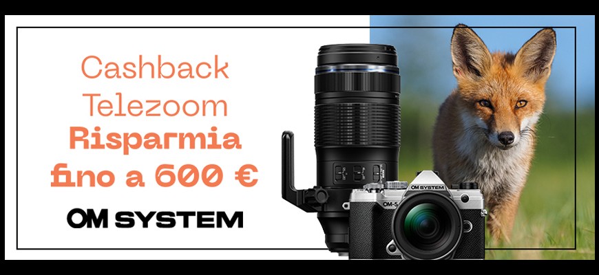 Cashback OM-System fino a 600 €: il risparmio che ti avvicina all’azione scade il 29 ottobre 2025
