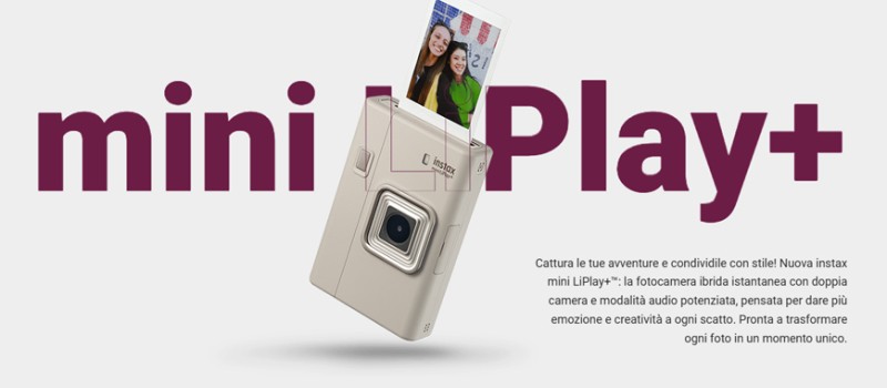 Instax Mini LiPlay+: la fotocamera ibrida che da voce ai tuoi ricordi