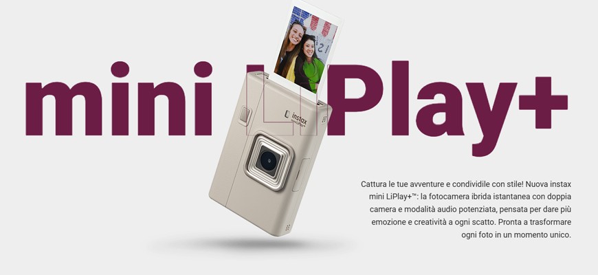 Instax Mini LiPlay+: la fotocamera ibrida che da voce ai tuoi ricordi