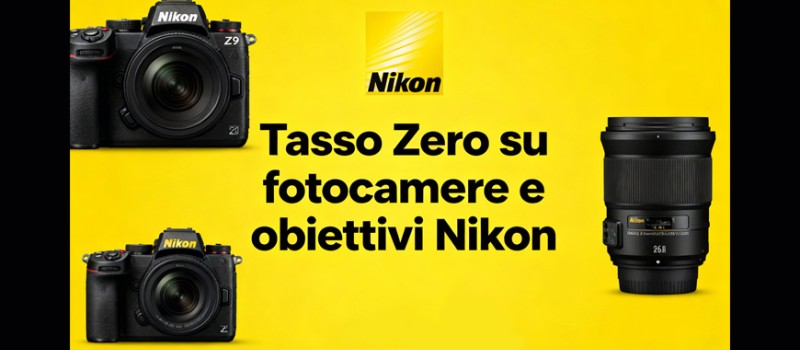 Nikon finanziamento 12 mesi a tasso zero fino al 26 gennaio 2026