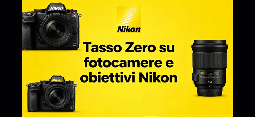 Nikon finanziamento 12 mesi a tasso zero fino al 26 gennaio 2026