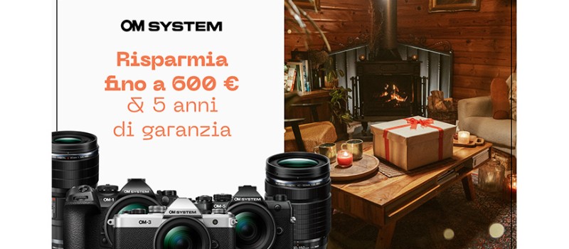 OM SYSTEM Black Friday Early Access fino € 600 scade il  6 gennaio 2026