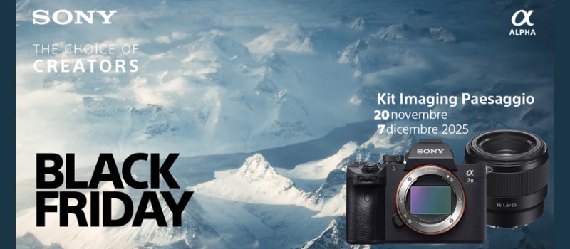 Sony Black Friday: sconti in cassa su Alpha e ZV fino € 600 scade il 7 dicembre 2025