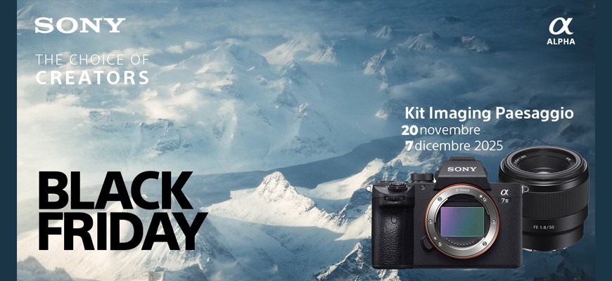 Sony Black Friday: sconti in cassa su Alpha e ZV fino € 600 scade il 7 dicembre 2025