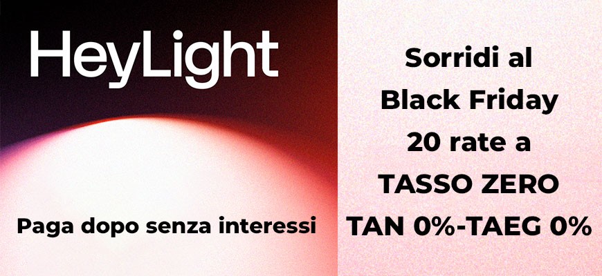 Heylight tasso zero 20 mesi fino a 5.000€ scade il 15 dicembre 2025