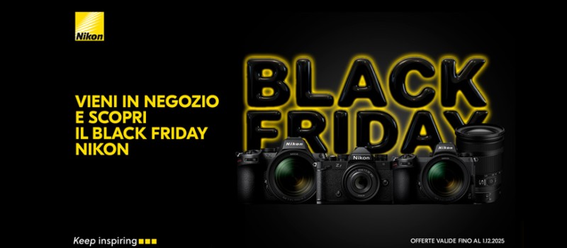 Nikon Black Friday sconti in cassa fino € 950 scade il 1 dicembre 2025