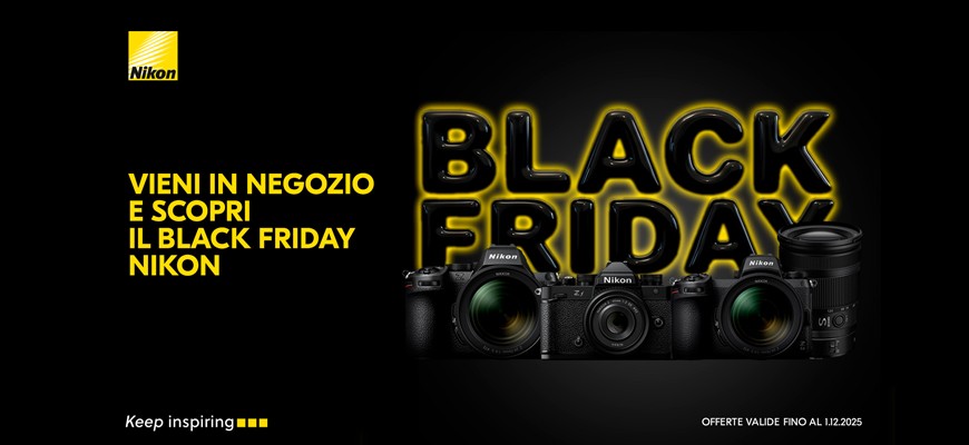 Nikon Black Friday sconti in cassa fino € 950 scade il 1 dicembre 2025
