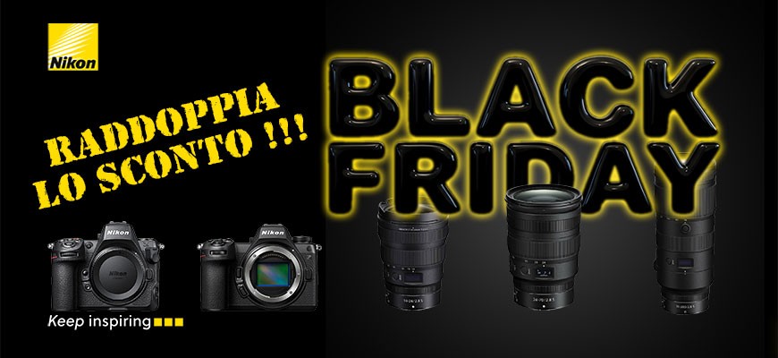 Promozione Explosiva: Nikon Raddoppia lo Sconto in Cassa  fino a € 1000 dal 28 Novembre al 1 Dicembre