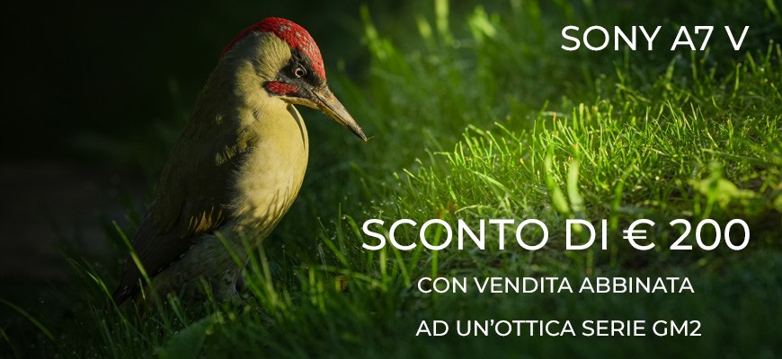 Promozione per il lancio della Sony A7 V con ottica abbinata. Scade il 31/12/25