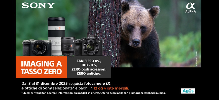 Sony finanziamento 12/24 rate mensili fino al 31 dicembre 2025