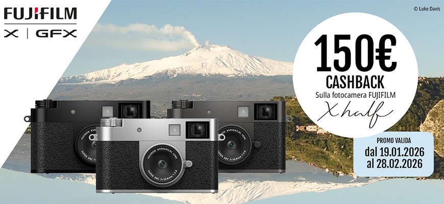 FUJIFILM Cashback X Half fino al 28 febbraio 2026