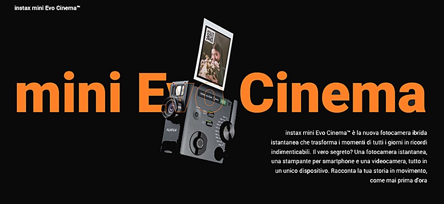 Fujifilm instax mini Evo Cinema™: la prima istantanea che trasforma i tuoi ricordi in un film da stampare