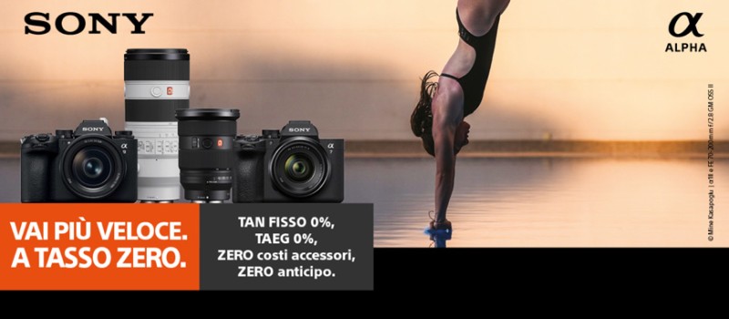 Sony a Tasso Zero: Torna il "Vero" Finanziamento fino al 31 Marzo 2026