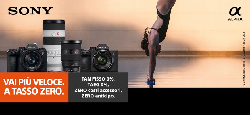 Sony a Tasso Zero: Torna il "Vero" Finanziamento fino al 28 Febbraio 2026